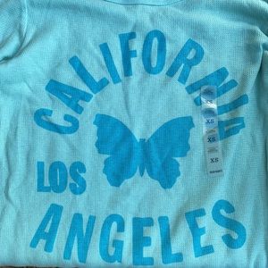 VTG GRAPHIC 90210 CALIFORNIA LONG SLEEVE THERMAL CREWNECK TOP ⭐️⭐️⭐️⭐️⭐️